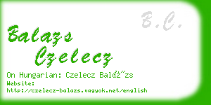 balazs czelecz business card